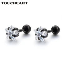 toucheart fashion custom star earrings for women bohemian jewelry cubic zirconia stud earings handmade crystal earings ser190065