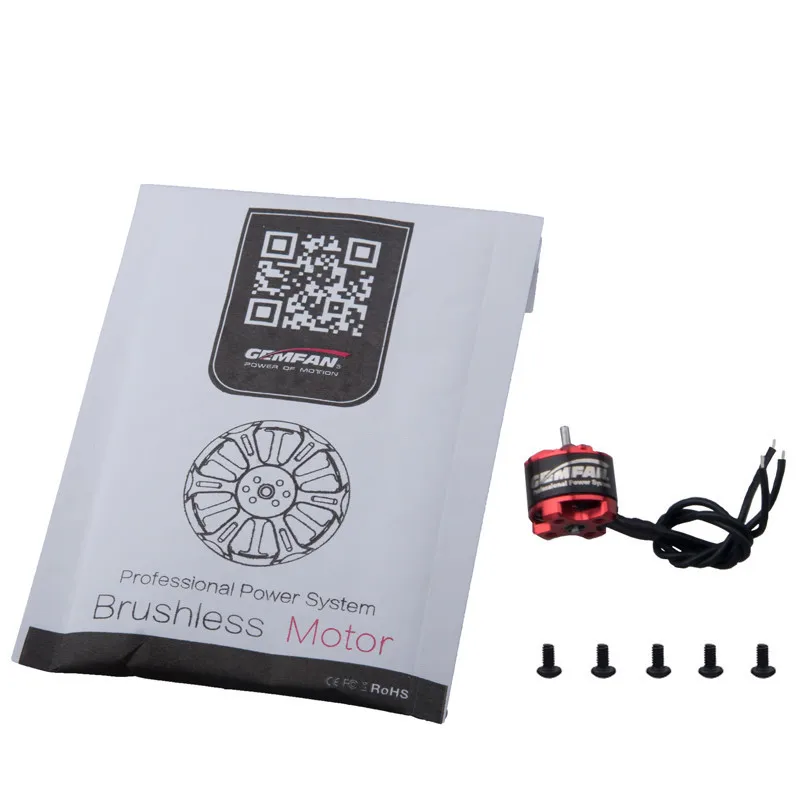 Gemfan 1105 7500KV 2 4S бесщеточный двигатель для 1940 2040 2035 Пропеллер радиоуправляемого