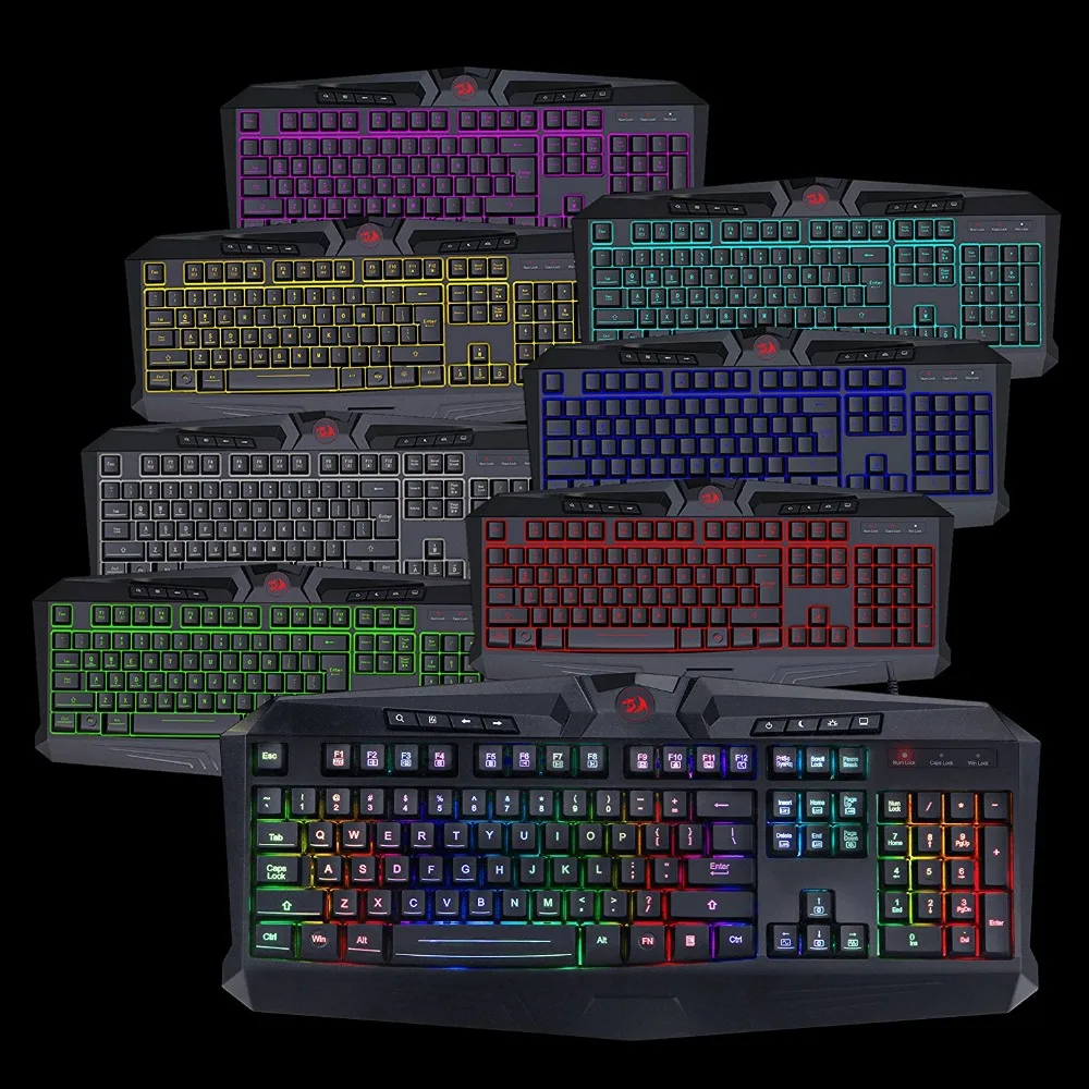 Redragon K503 игровая клавиатура RGB светодиодная подсветка с 12 выделенными