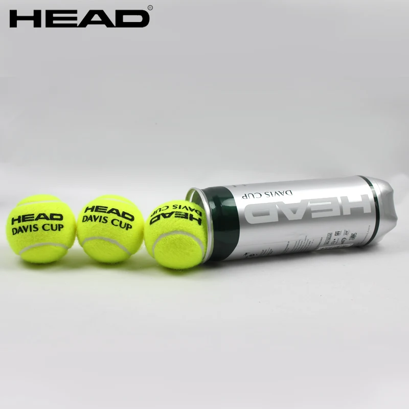 Оригинальный мяч Head ATP 3 шт./трубка для Кубка Дэвиса теннисные мячи Официальный