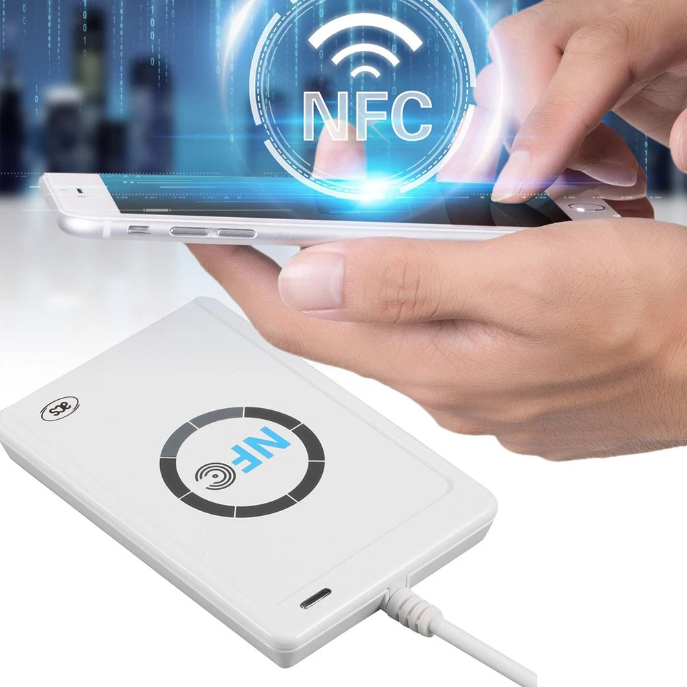 Чип считыватель смарт карт NFC писатель Дубликатор RFID карта 5 шт. UID M1 карты брелок IC