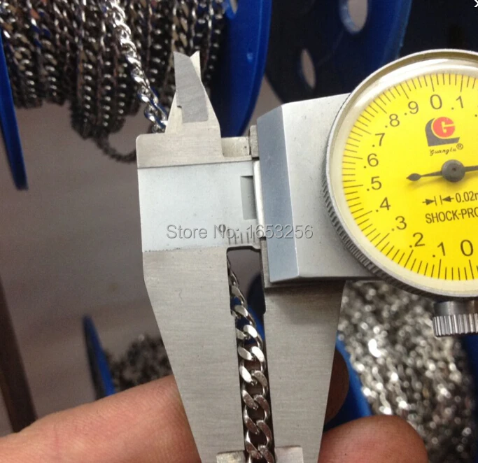 Цепочка с ковбойскими звеньями из нержавеющей стали 10 м 4 5 мм