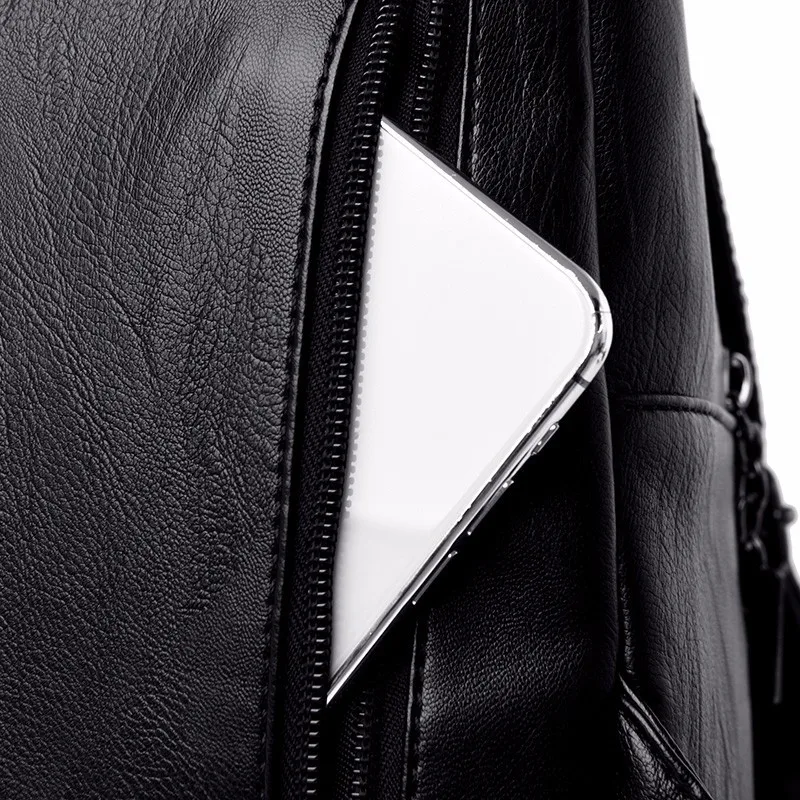 Роскошные женские кожаные рюкзаки дизайнерские Mochila Feminina школьные рюкзаки для девочек Однотонные повседневные Рюкзаки Рюкзак для девочек Новинка