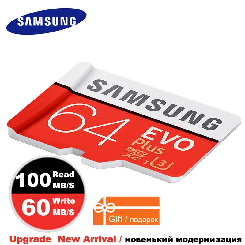 Samsung микро сд карты памяти Class10 флешка карт 32 ГБ 64 128 SDXC Класс Evo + tarjeta memoria|memory card