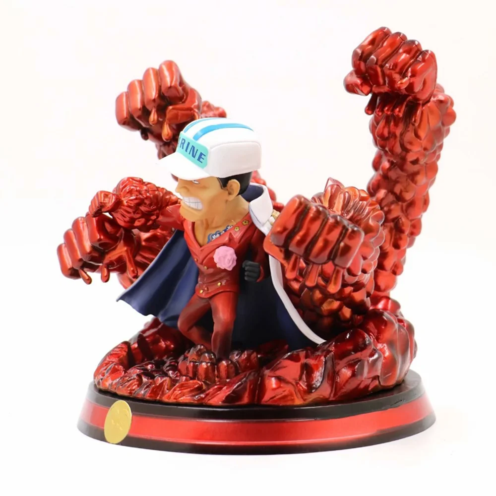 Аниме one piece Sakazuki кулак эффект лава-лава игрушечные фрукты сменные лицо фигурка героя фигурка Juguetes Коллекционная кукла