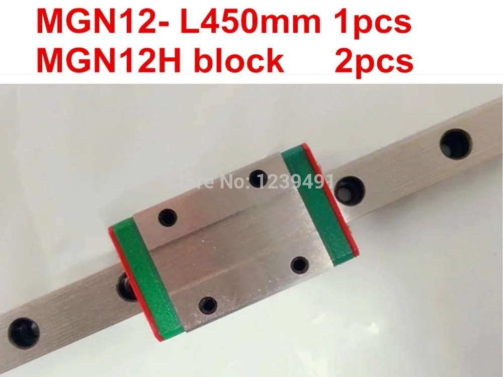 

1pcs MGN12 - L450mm linear rail + 2pcs MGN12H carriage