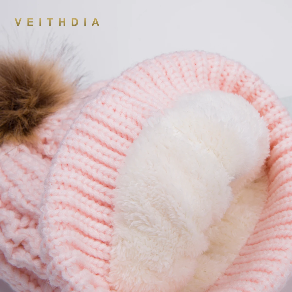 VEITHDIA 2019 женские шапки с бархатным флисом внутри облегающие зимние 8 пейсли для