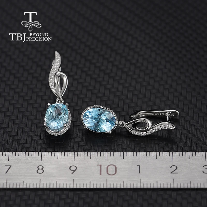 TBJ 6ct натуральный голубой топаз шахматная доска огранки драгоценных камней