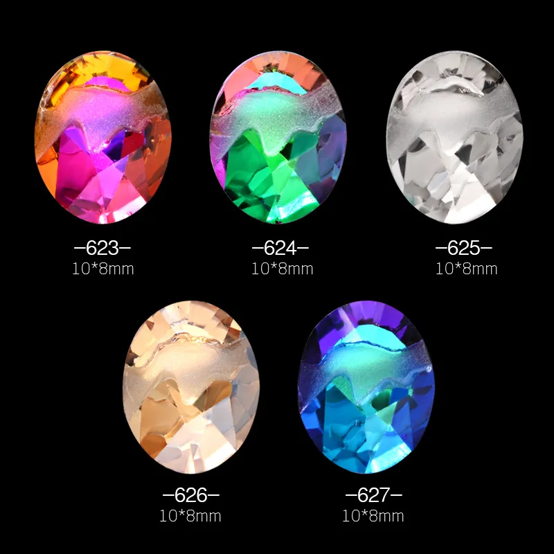 Новинка украшения для ногтей стразы в форме пламени и камня сверло блестящий