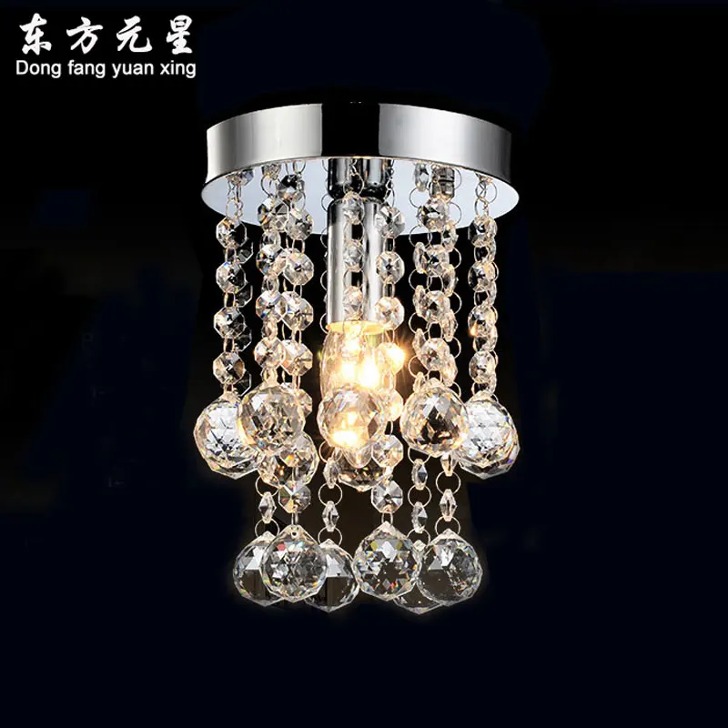 Хрустальная люстра хрустальная лампа для входа круглый подвесной светильник