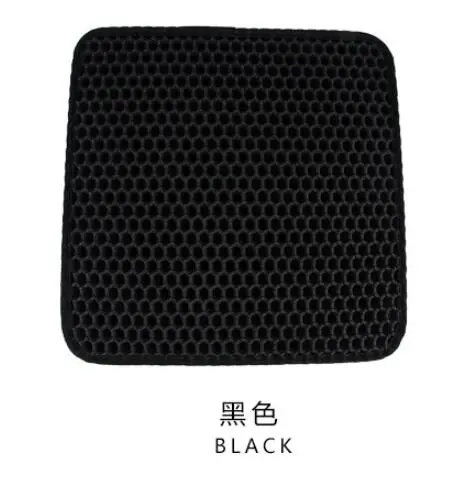 black Pet falling коврик для песка кота водонепроницаемый кошачий наполнитель складной коврик для ног кошачий наполнитель Домашние животные предотвращают высыхание песка - Цвет: black