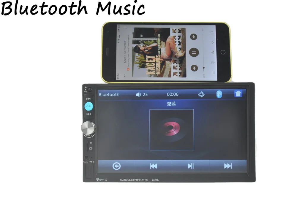 2 Din Автомагнитолы Зеркало Ссылка Экран для телефона Android сзади Камера 7 &quotBluetooth
