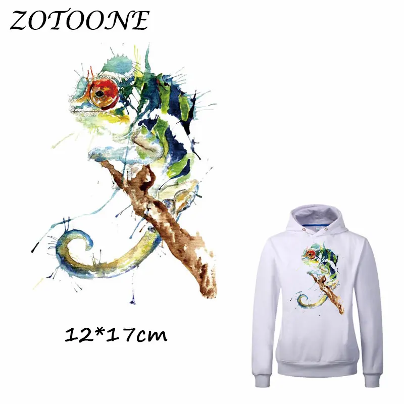 Термотрансферные наклейки ZOTOONE для одежды акварельные нашивки с птицами