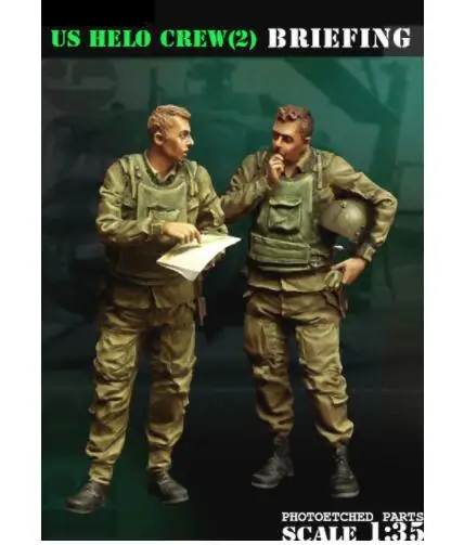 Новый разобранный 1/35 Вьетнам войны S Helo команда инструктаж набор смолы DIY игрушки
