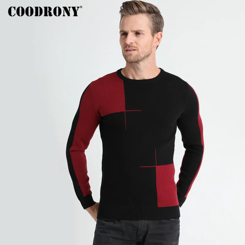 COODRONY кашемировый шерстяной свитер для мужчин брендовая одежда новинка 2018 зимний