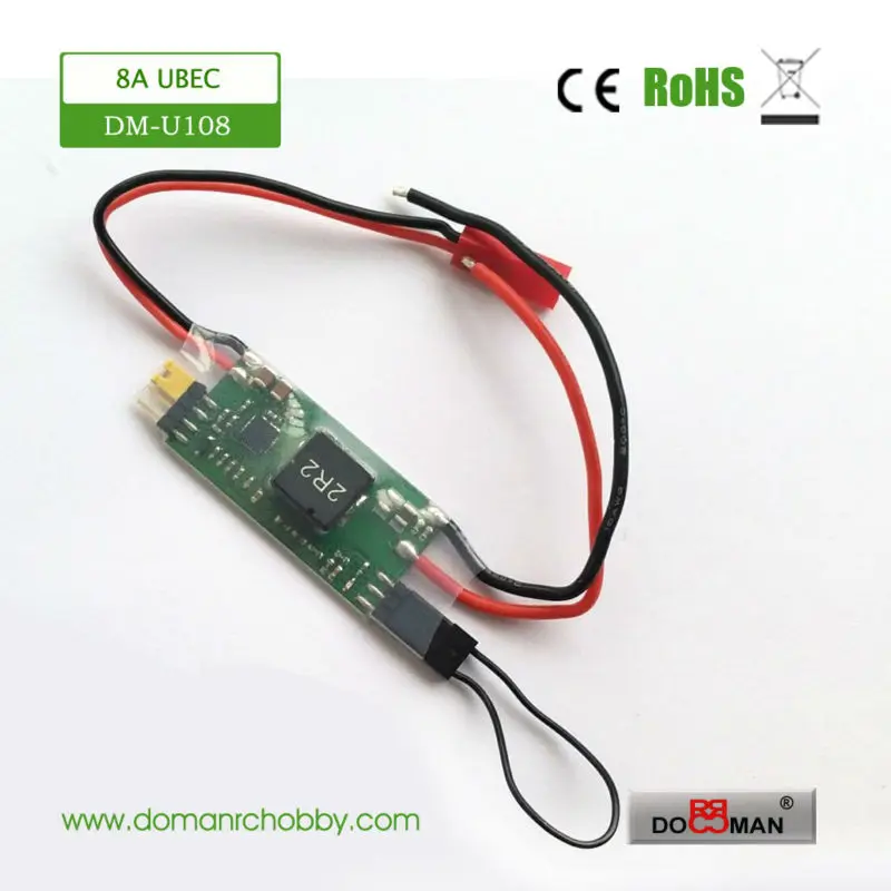 1 шт./лот 8A UBEC DOMAN RC высокое напряжение 5 В/6 В/7 4 В выход 2s 6S/7 25 в режим входного