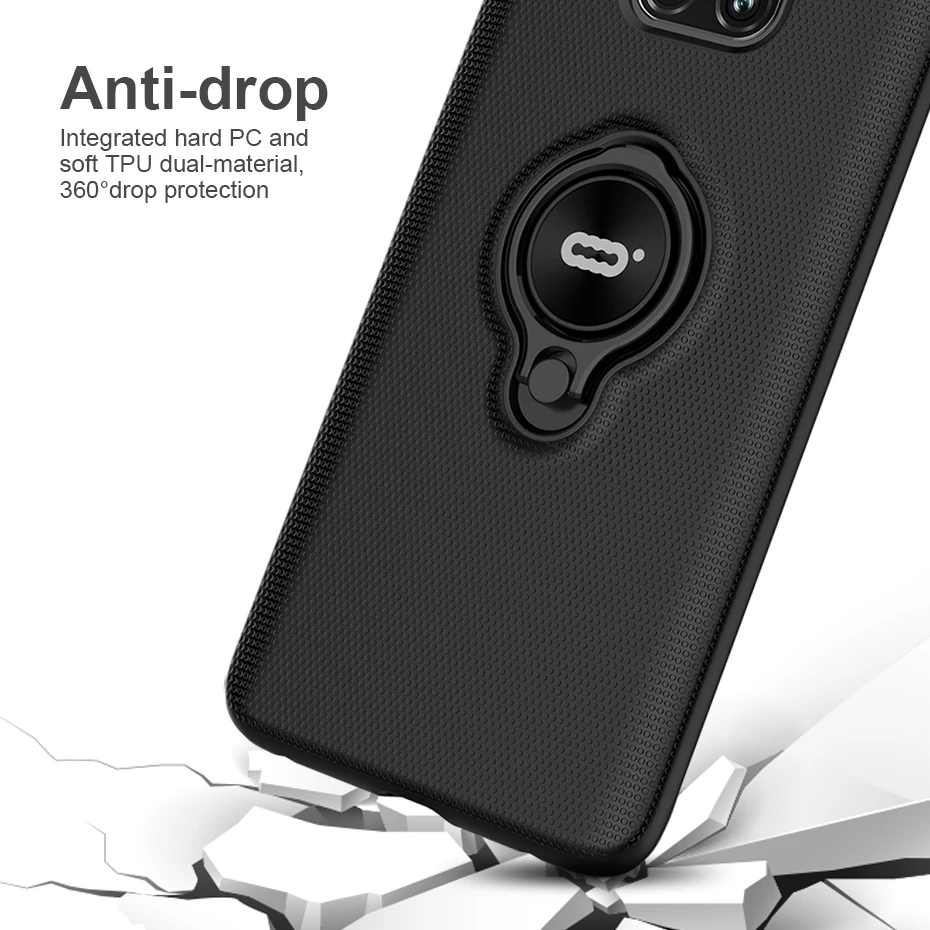 Чехол huawei mate 20 Pro Магнитный чехол с кольцом бронированный жесткие чехлы для