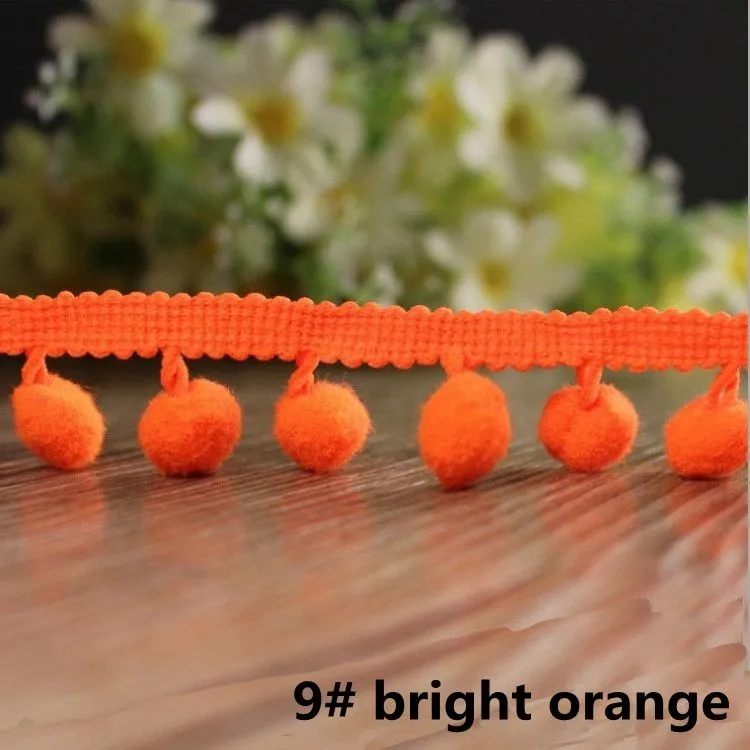 Дешевые декоративные шарики-Помпоны для макраме размером 18-20 см ширина 2 5 диаметр