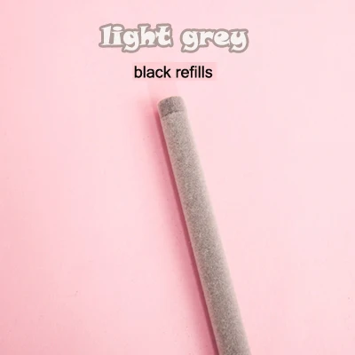 JIANWU 1pc Originality Fluffy gel pen Delicate and comfortable signature pen cute neutral pen Student pens 0.5mm - Цвет: light grey