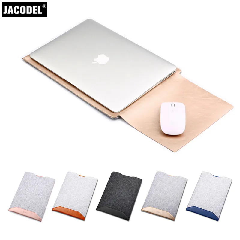 Jacodel кожаная сумка для ноутбука Xiaomi Сумки модные кожаные Air 13.3 12.5 дюймов|laptop sleeve