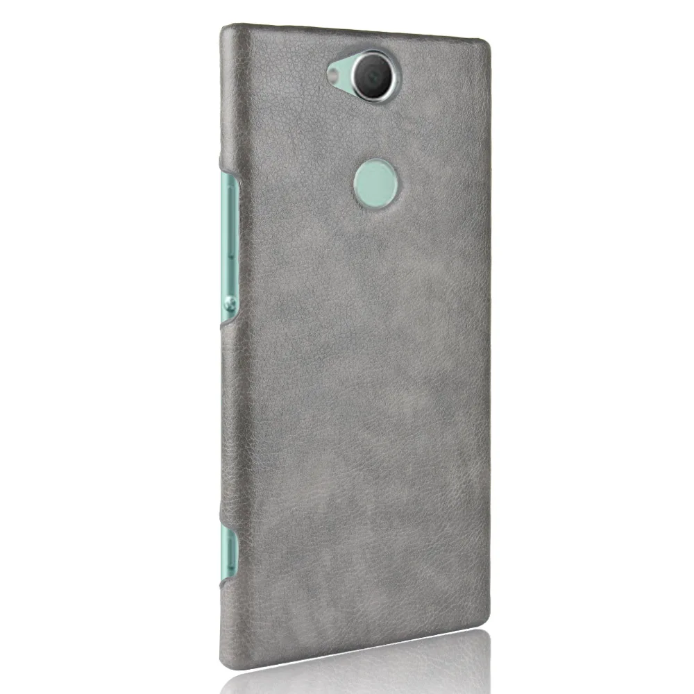 Роскошный Litchi чехол для sony Xperia XA2 Plus XA2Plus XA2+ чехол H3413 H4413 H4493 кожаный ПК жесткий защитный чехол для задней панели телефона
