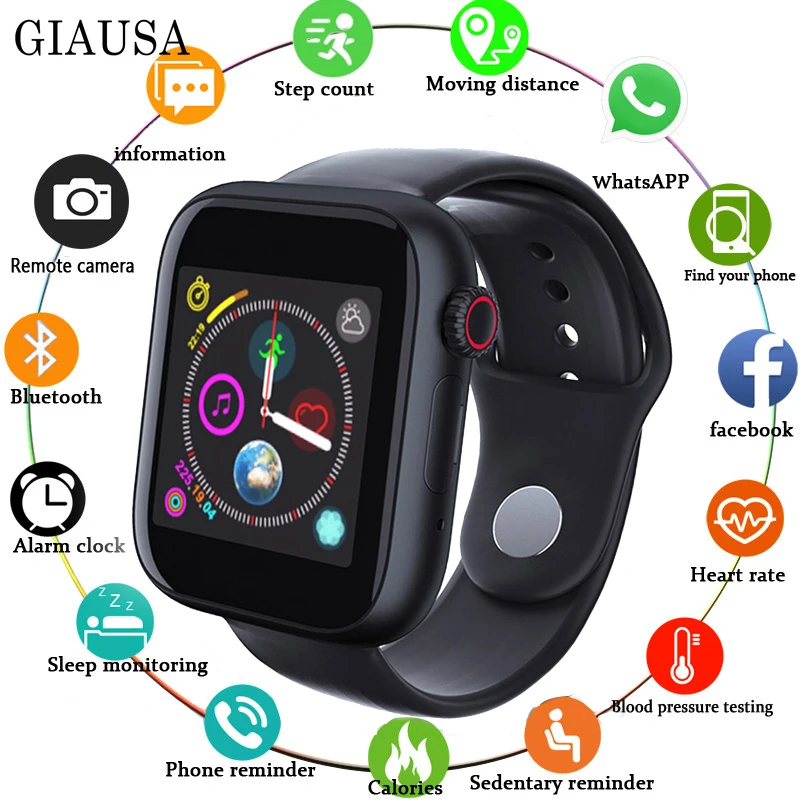 Умные часы мужские Bluetooth кровяного давления Android/ios телефоны водонепроницаемый gps