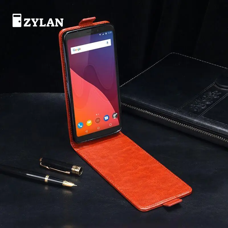 Чехол для zylan Wiko View кожаный чехол на заднюю панель телефона защитный флип-чехол +
