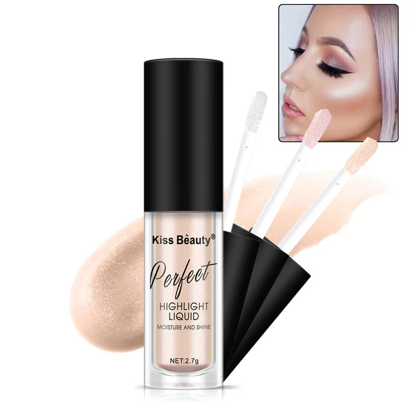 Косметика для контурирования Kiss Beauty брендовый хайлайтер долговечная косметика