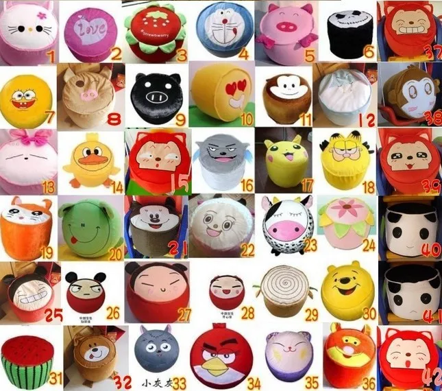 5pcs/lot Special offer popular cartoon gas stool sits baby toys inflatable children chair (with pump)300g/pc | Мебель