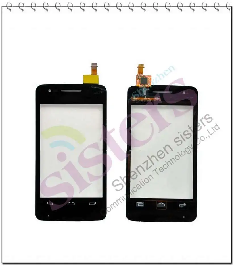 Черный сенсорный экран дигитайзер для Alcatel One Touch S'Pop OT4030 4030 4030Y 4030A 4030X Бесплатная