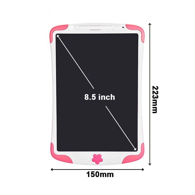 8.5 inch Pink 10 дюймов ЖК-дисплей письма планшет цифровой графический планшет рукописным вводом Портативный электронный планшет ультра-тонких досок подарок для детей - Цвет: 8.5 inch Pink