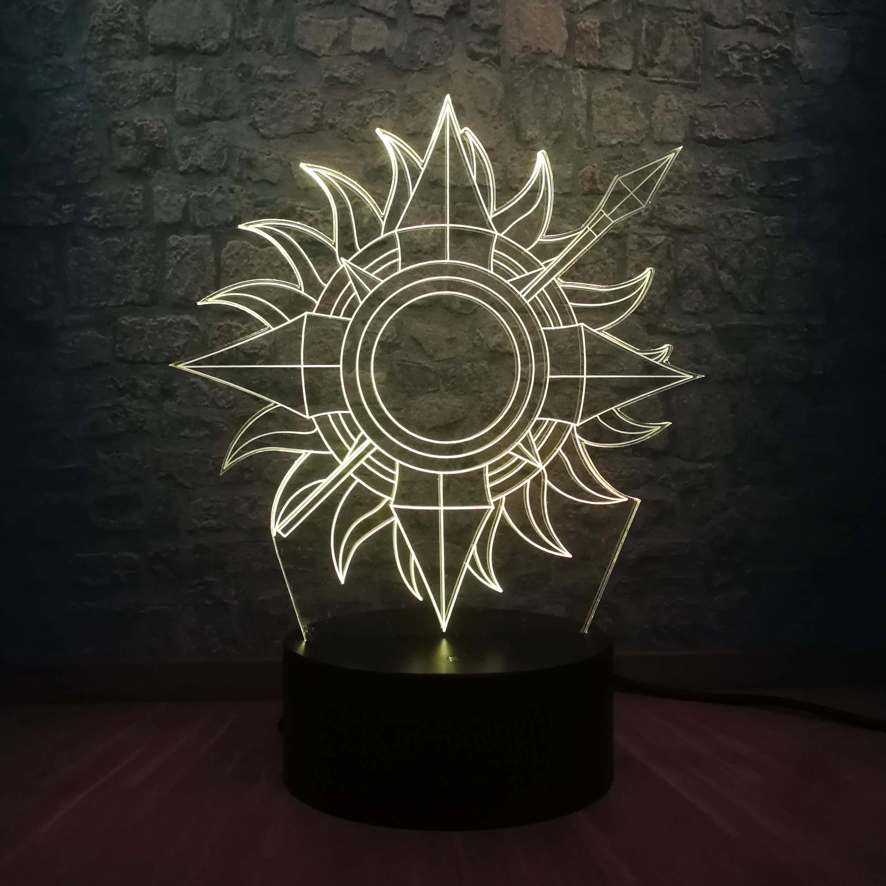 Дом Martell от Sunspear логотип USB настольная лампа 3D Ночник светильник светодиодный