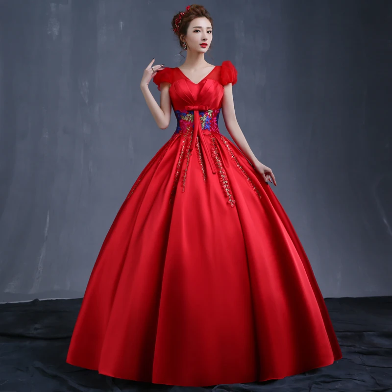 Королевское синее атласное платье Quinceanera милые платья 16 с аппликацией и бисером