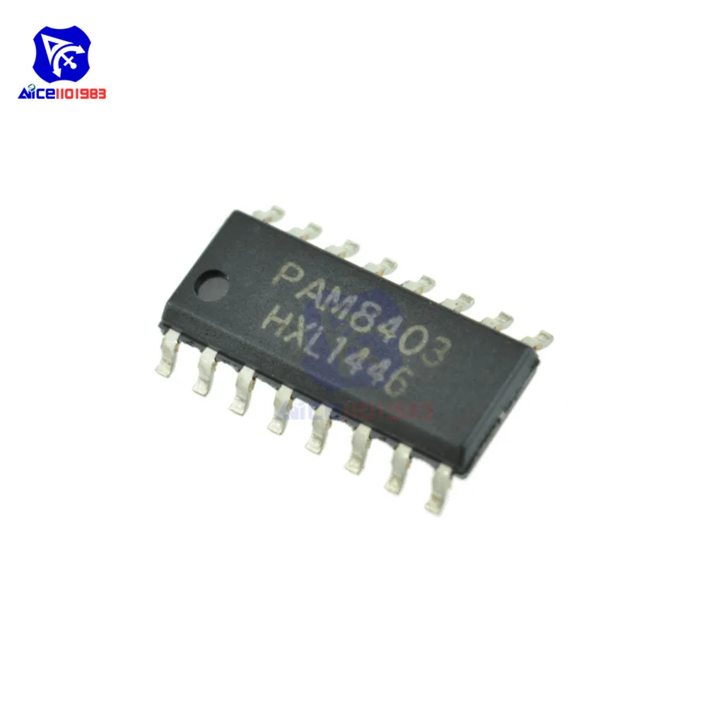 10 шт./лот IC чипы PAM8403DR PAM8403 SOP-16 операционный аудио усилитель оригинальный чип