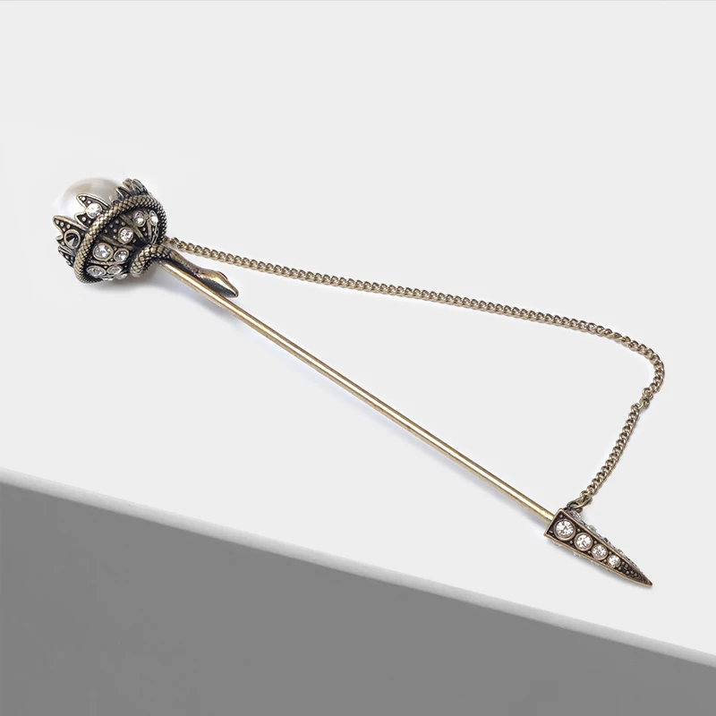 Amorita бутик дизайн имитация жемчуга змея винтажные броши|vintage brooch|vintage pearl broochessnake