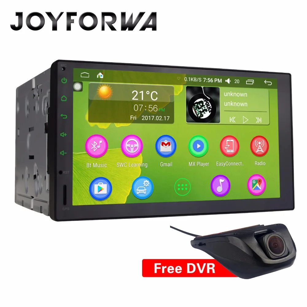 JOYFORWA Android 6 0 7 &quot2 din Автомобильная Радио gps система WiFi BT Универсальный HD экран