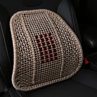 the car backrest cushion cushion on waist pillow cushion with massage hand woven silk breathable car cushion buckwheat