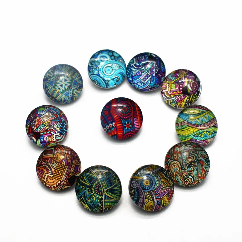 Оптовая продажа 20 шт./лот стеклянные винтажные велосипедные шармы с кнопками 18