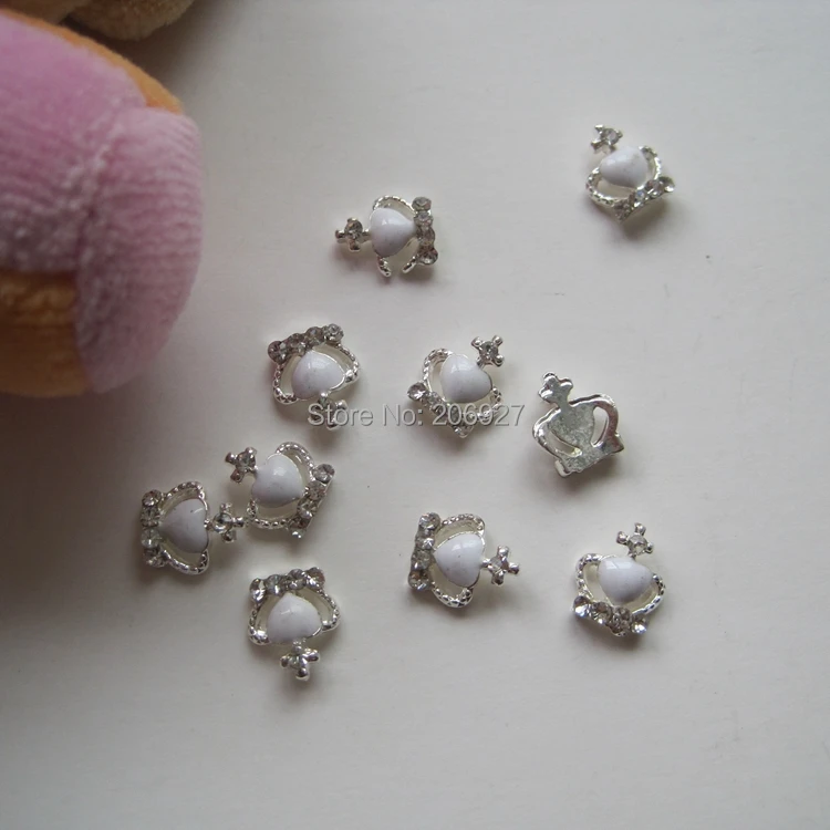 10 шт. металлические подвески в виде короны|charms nail art|nail artcharms |