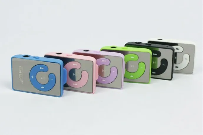 Зеркальный портативный mp3-плеер мини MP3-плеер с зажимом спортивный walkman