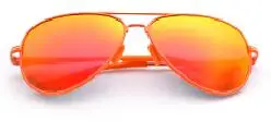 orange dazzle цвет модный тренд Детские поляризованные солнцезащитные очки Декоративный металл солнцезащитные очки - Цвет линз: orange