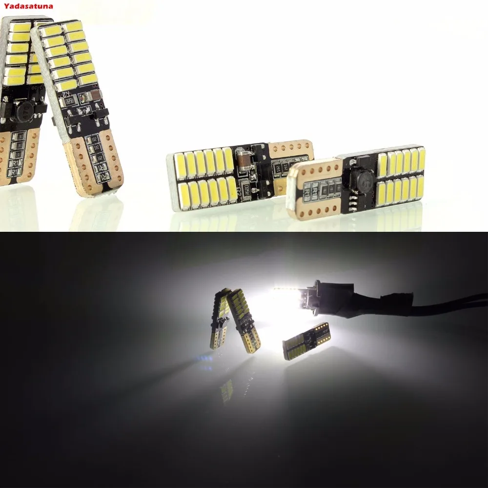 10 шт. T10 W5W 168 светодиодный Canbus без erreur 4014 24 SMD 5 Вт voiture уход за кожей лица avant Marqueur de