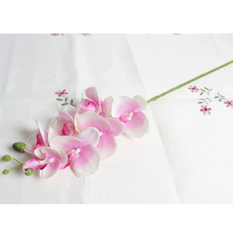 Мульти цветок головы искусственная имитация бабочка Орхидея шелк букет
