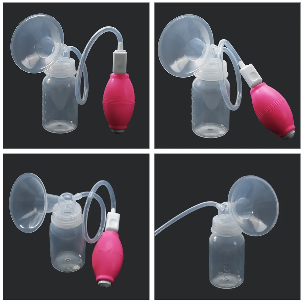 

Silicone Nursing Feeding Breastfeeding Breast Milk Pumps Baby Nipple Suction Reliever Nursing Strong Sucking Manual Breast Pump