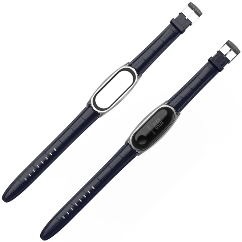 Ремешок Mijobs GT из натуральной кожи для умных часов miband 3 аксессуары смарт Miband