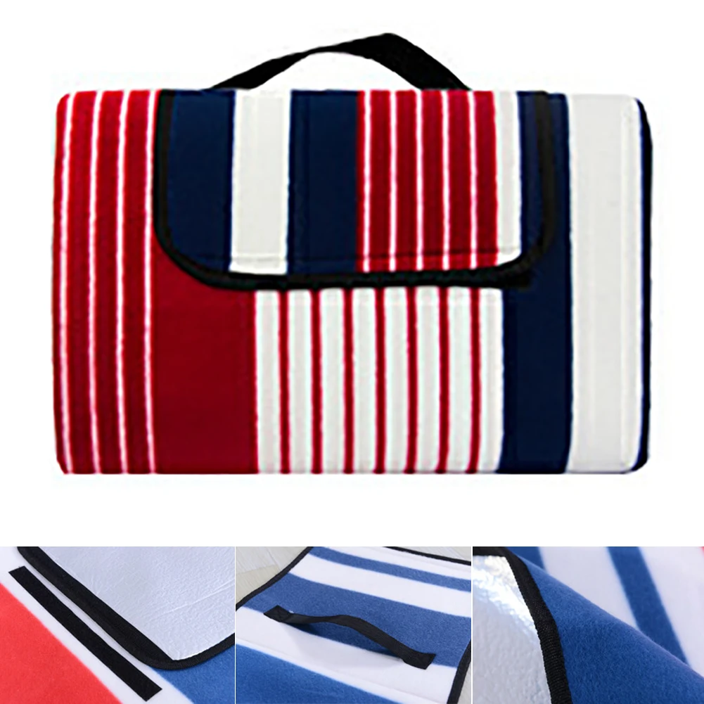 С ручкой для переноски коврик пикника на открытом воздухе одеяло Флокирование