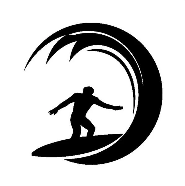

Surfer Water Wall Waves High-quality Vinyl Decal Sticker for Window 13x13cm