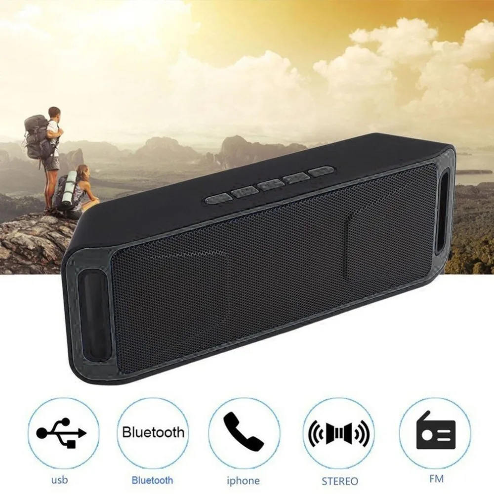SC208 беспроводной динамик Bluetooth 4 0 стерео сабвуфер поддержка TF USB FM радио