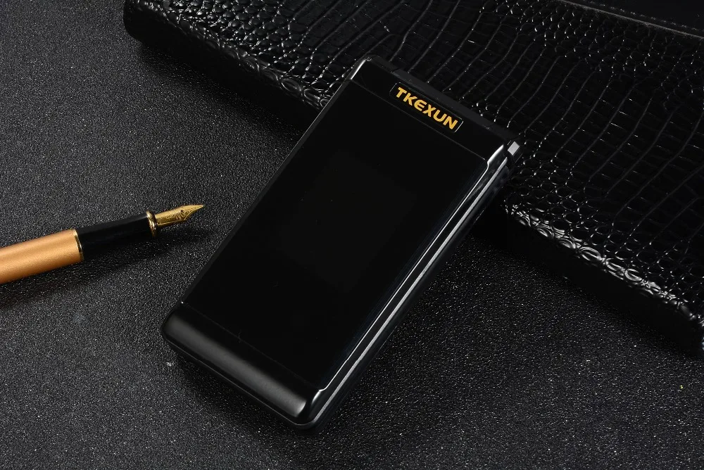 Двойной экран флип-телефон TKEXUN G300 2,6 дюймов MP3 MP4 один клавишный циферблат телефон большая русская клавиатура старый человек Мобильный телефон PK X9 X6