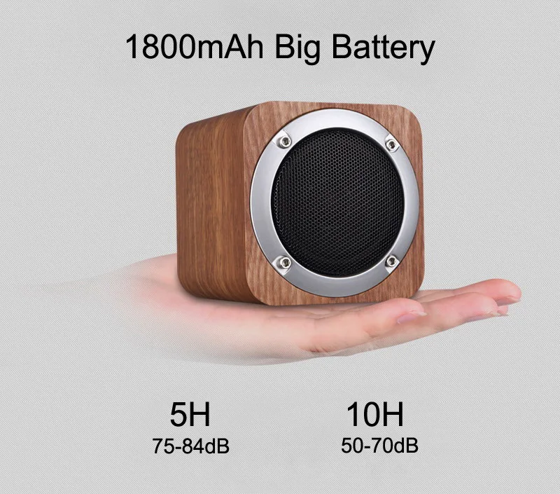 Мини Bluetooth динамик деревянный звуковой ящик беспроводной портативный динамик s TF карта MP3 плеер Детский Рождественский подарок стерео наружный бумбокс